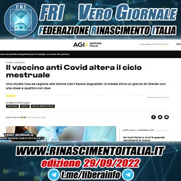 Il vaccino anti Covid altera il ciclo mestruale - Vero Giornale 29.09.2022