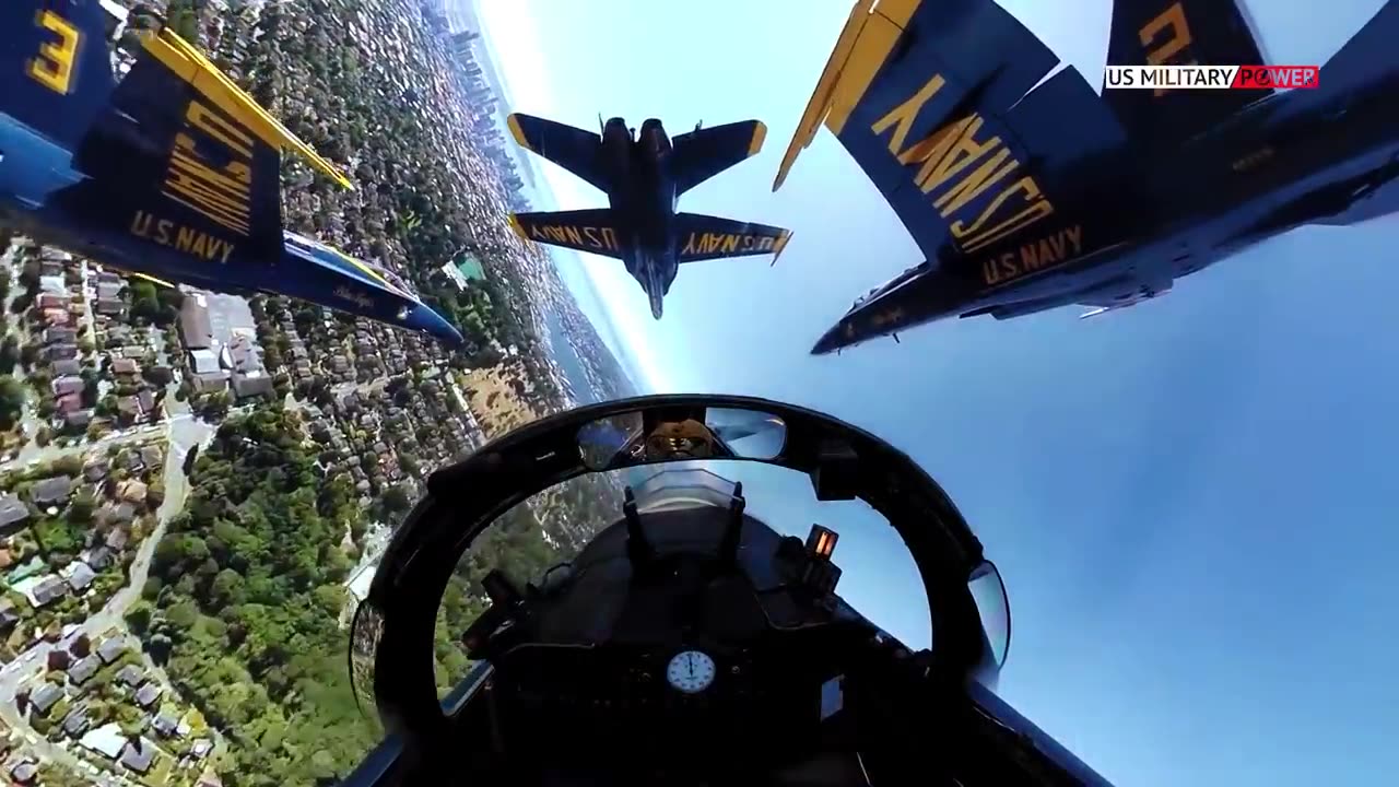 Amazing Blue Angels cockpit Cam