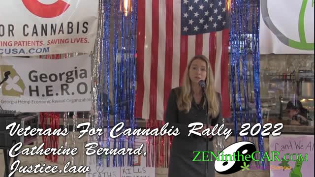 Veterans for Cannabis Rally 2022: Catherine Bernard - Claim Your Cannabis Rights -