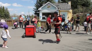 Dan the One Man Band performs at Calaway Park, Springbank, Alberta