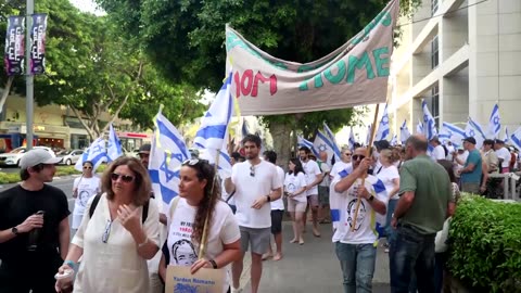 Israelis march for mother held hostage in Gaza