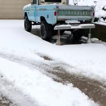Snow day in the 2wd f150