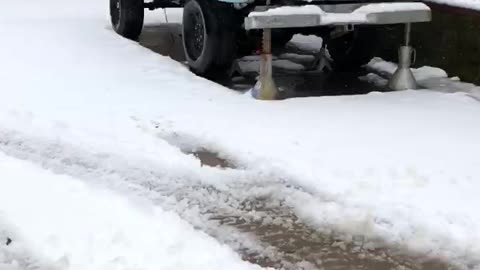 Snow day in the 2wd f150