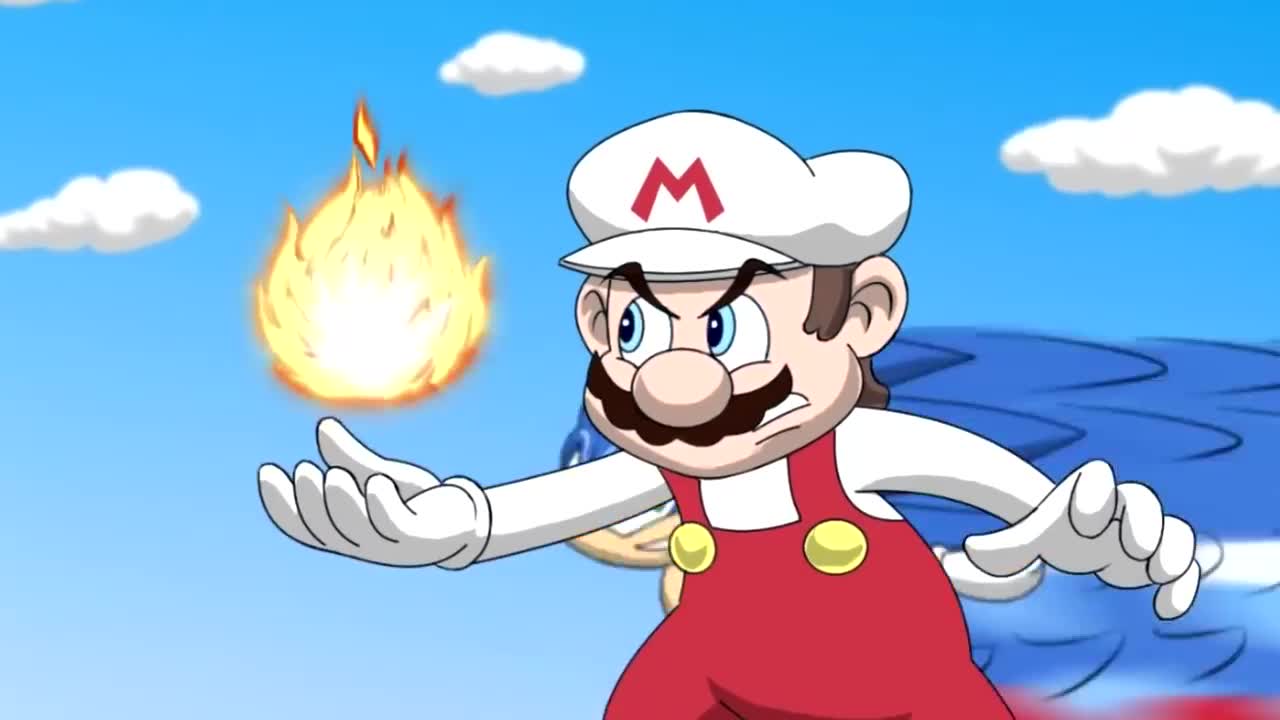 Super Mario vs Sonic the Hedgehog Animation