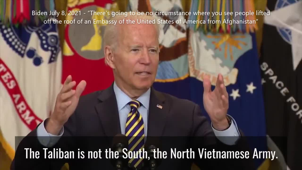 Biden's Saigon - Afghanistan Evacuation Begins as Taliban Sacks Kabul