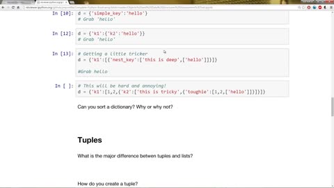 9 python programming for beginners - Objects and Data structures Assessment Test