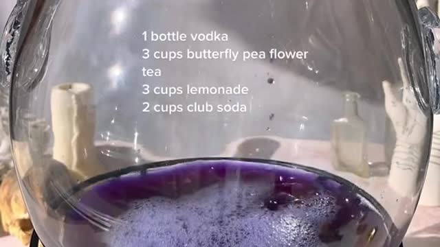 Purple potion punch is the easiest Halloween Party Punch