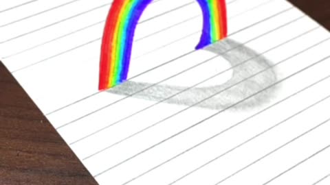 How To Draw 3D Rainbow Art: Step-by-Step Drawing Tutorial