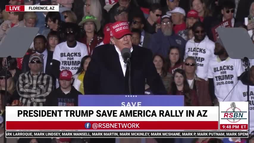 Full President Trump Rally Save America Speech from Florence AZ 1 15 22