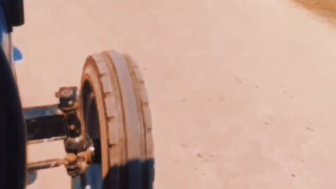 Driving tractor