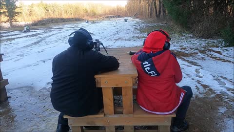 6.5 grendel vs 5.56 200 yards steel target