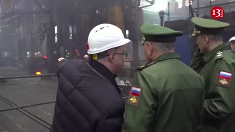 Russian defence minister Shoigu inspects Russia arms factories