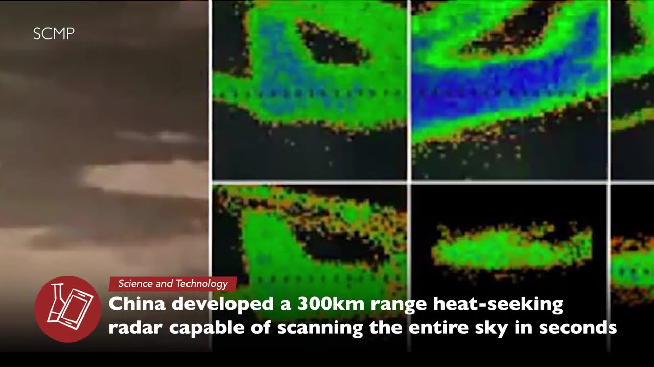 China developed a 300km range heat-seeking radar capable of scanning the entire sky in seconds.