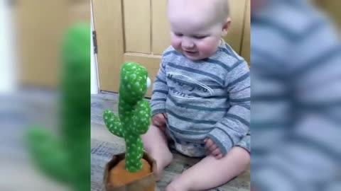 🌵Cactus Playing with Baby