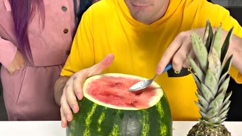 She hid in the 🍉