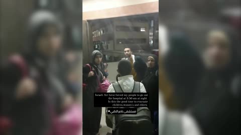 Footage shows Gaza patients hiding from gunfire