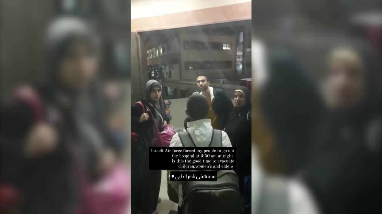 Footage shows Gaza patients hiding from gunfire