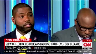 Bryon Donalds explains why he's "all-in" with Trump, leaves CNN speechless