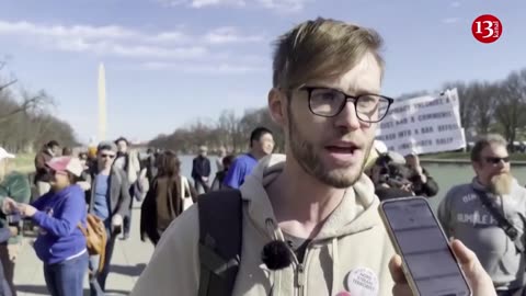 Protesters demand end to US military support for Ukraine
