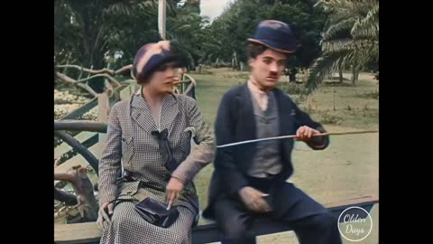 Chaplin charles and his girlfriend funny moments