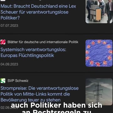 Wenn Politiker persönlich haftbar gemacht werden könnten, dann...😎