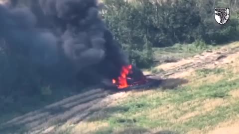Ukrainian Soldier Fires A Javelin at a Russian Tank