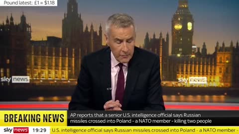 Russian missiles kill two people in NATO member Poland US intelligence official says