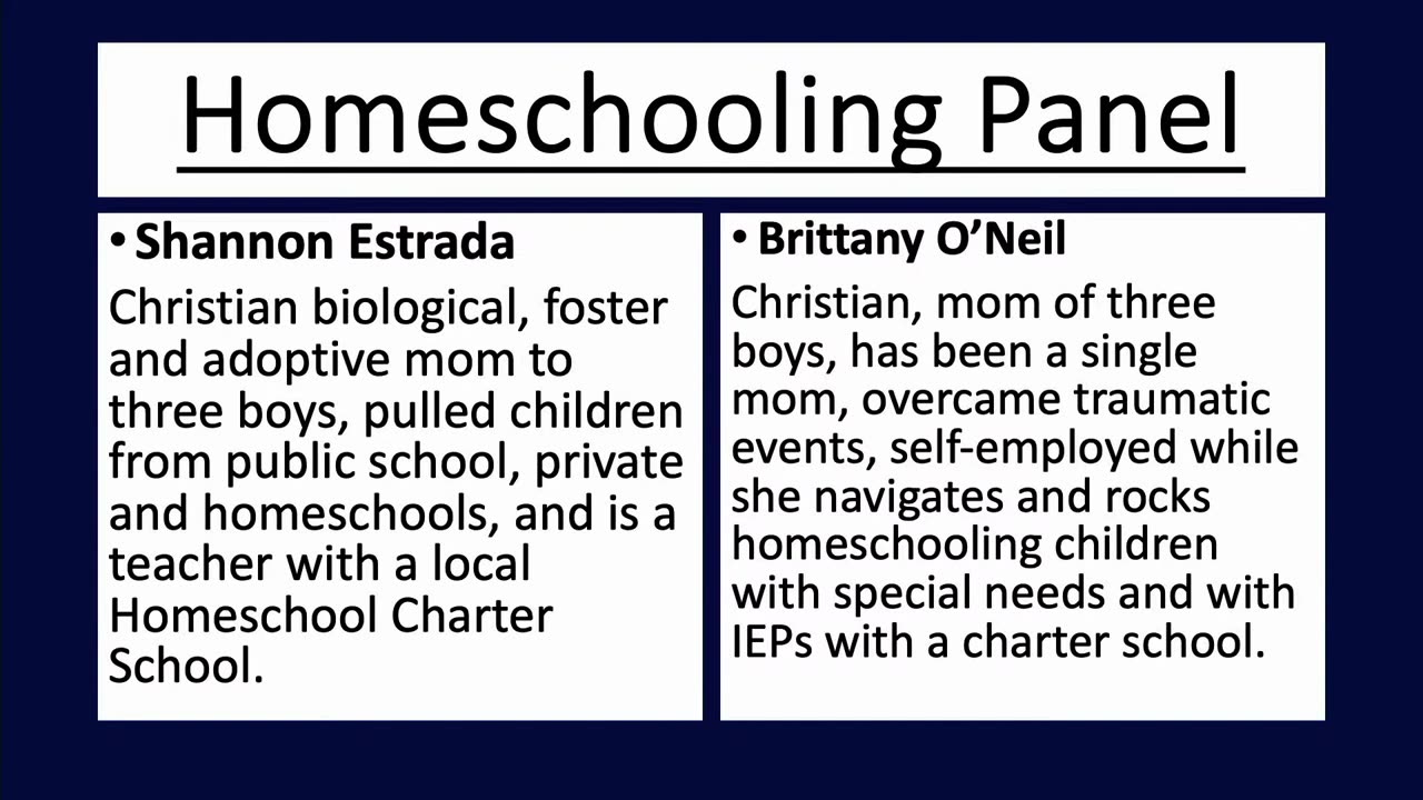 8 - HOME SCHOOLING PANEL | 2nd Annual Unite-IE Families First Festival | 10/14/23