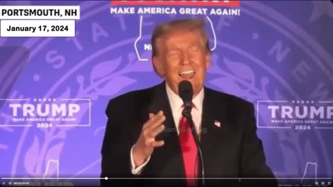 President Trump called this 4 days ago at Portsmouth NH on January 17, 2024!!