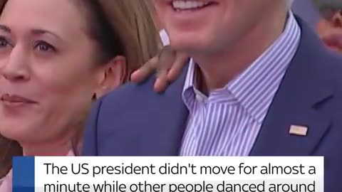 President Biden appeared to freeze during Juneteenth celebrations - then slur words