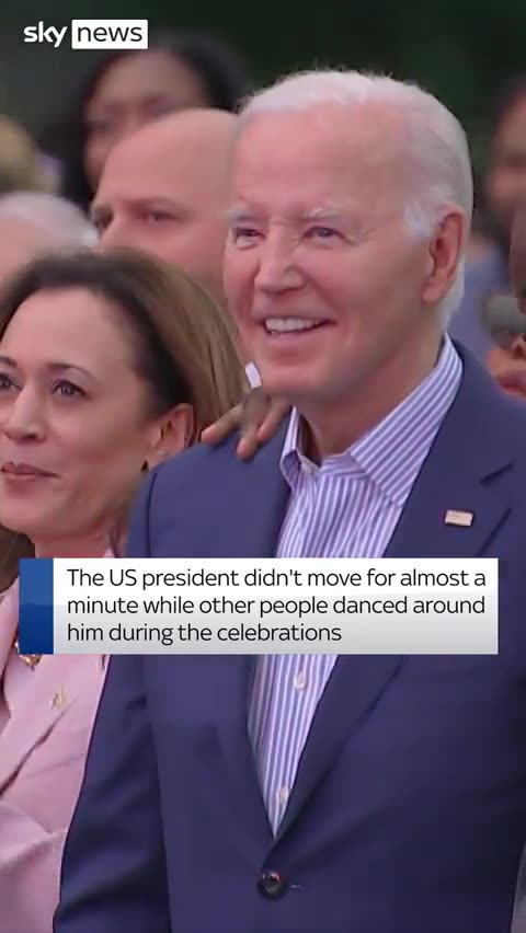 President Biden appeared to freeze during Juneteenth celebrations - then slur words