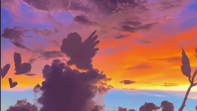 17_❤There is a rose-shaped cloud in the sky🌹#landscape #scenery #travel #cure #fyp #tiktok