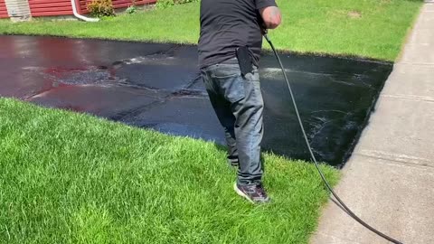 Professional Asphalt Spray Sealing: “The Curious Customer One” Top Coats Pavement Maintenance