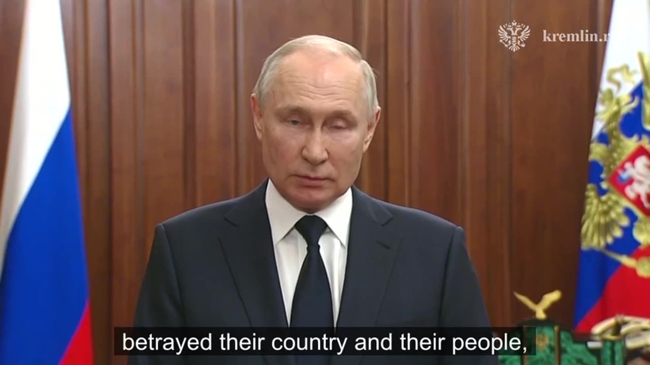 President Vladimir Vladimirovich speech on Wagner PMC afterwards