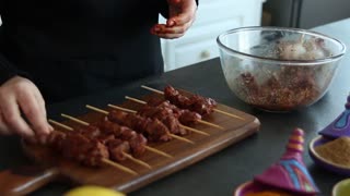 Grilled liver skewers Moroccan