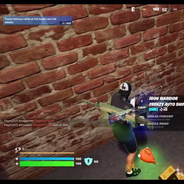 Fortnite C5S1 Daily Q Travel distance while at full health and full shield