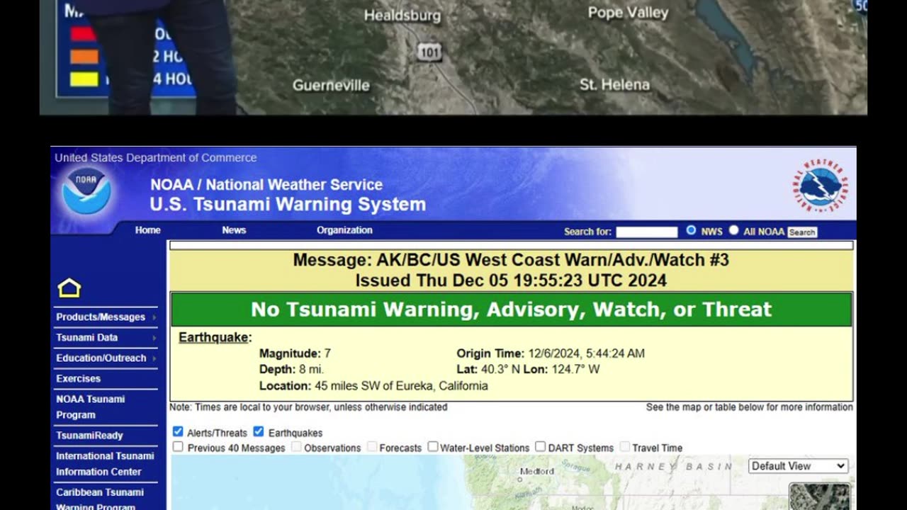 A tsunami warning has been issued