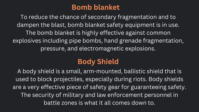 Security Equipment Required For Military And Defense Checklist