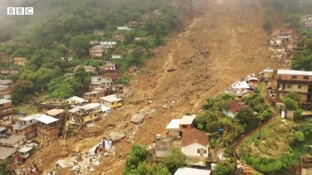 Deadly landslides wreak havoc in Petrópolis, Brazil - BBC News