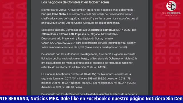 ScTV - Empresas, negocios y medios relacionados con García Luna