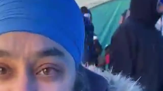 Sikhs supporting the truckers