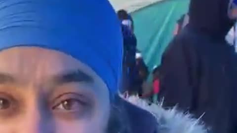 Sikhs supporting the truckers