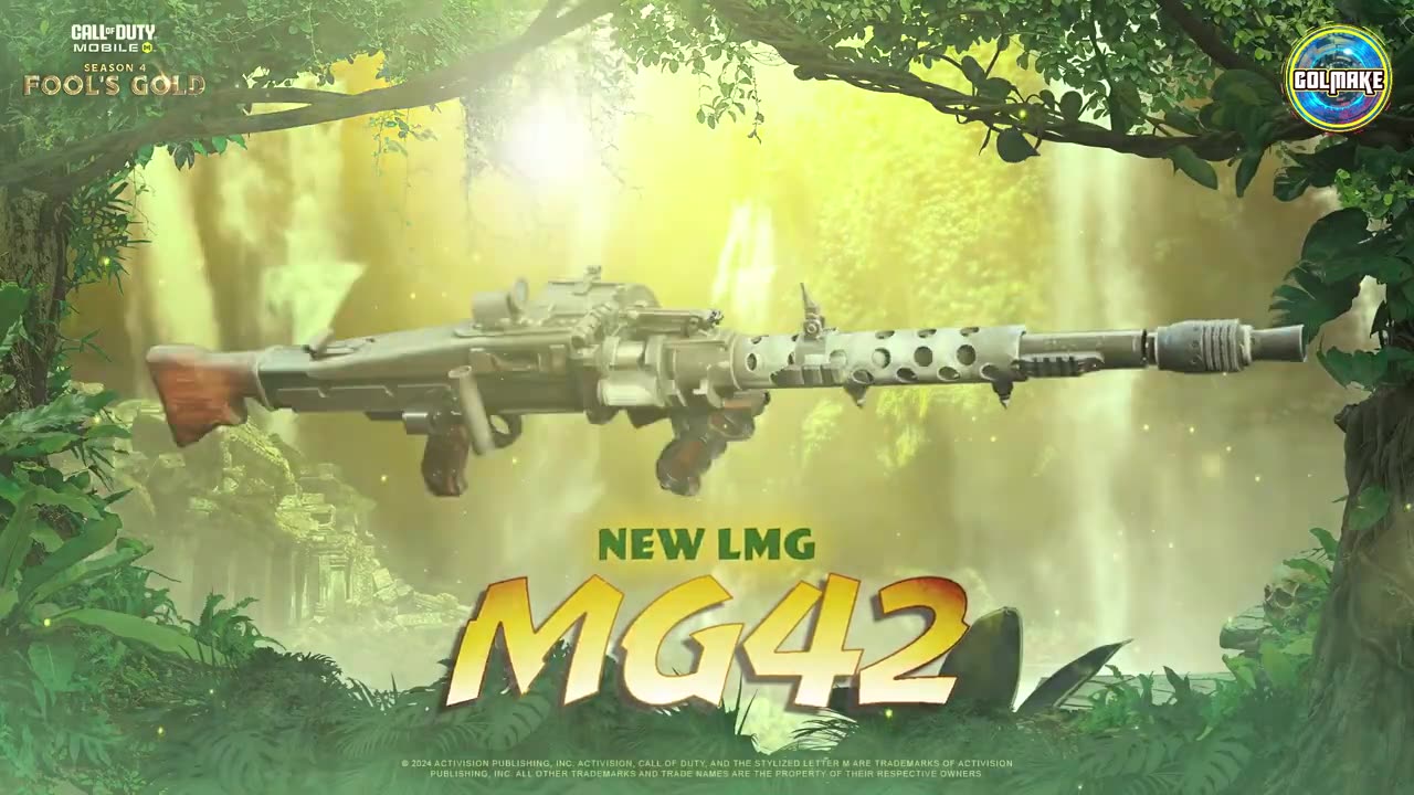 CODM NEW LMG MG42 SEASON 4 FOOLS GOLD 2024