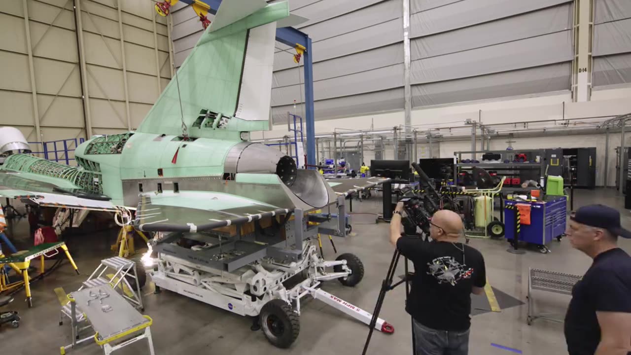 Tail installed on Nasa's x59