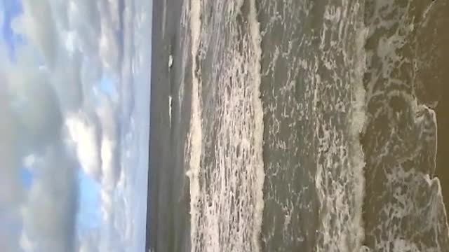 Sounds of wind and storm on the beach