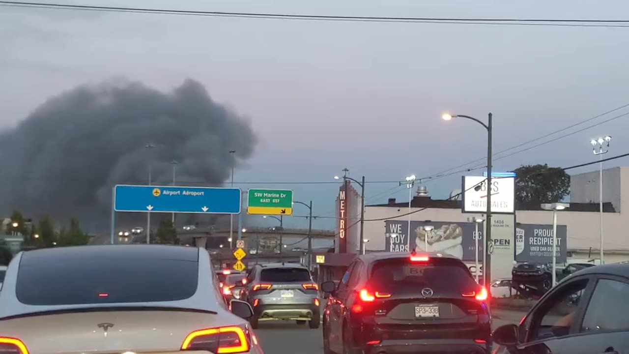 Huge Fire in Richmond/Vancouver, Canada on June 20, 2024 at 9:30pm
