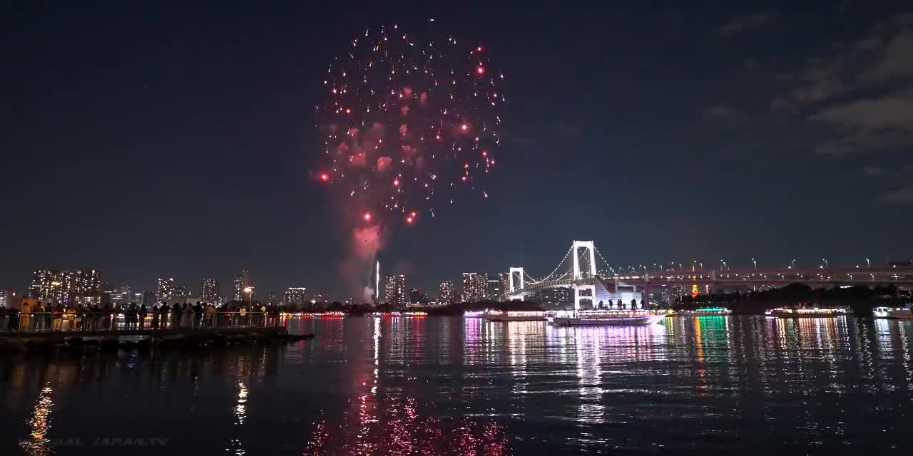 Tokyo Bay Fireworks - End of 2022