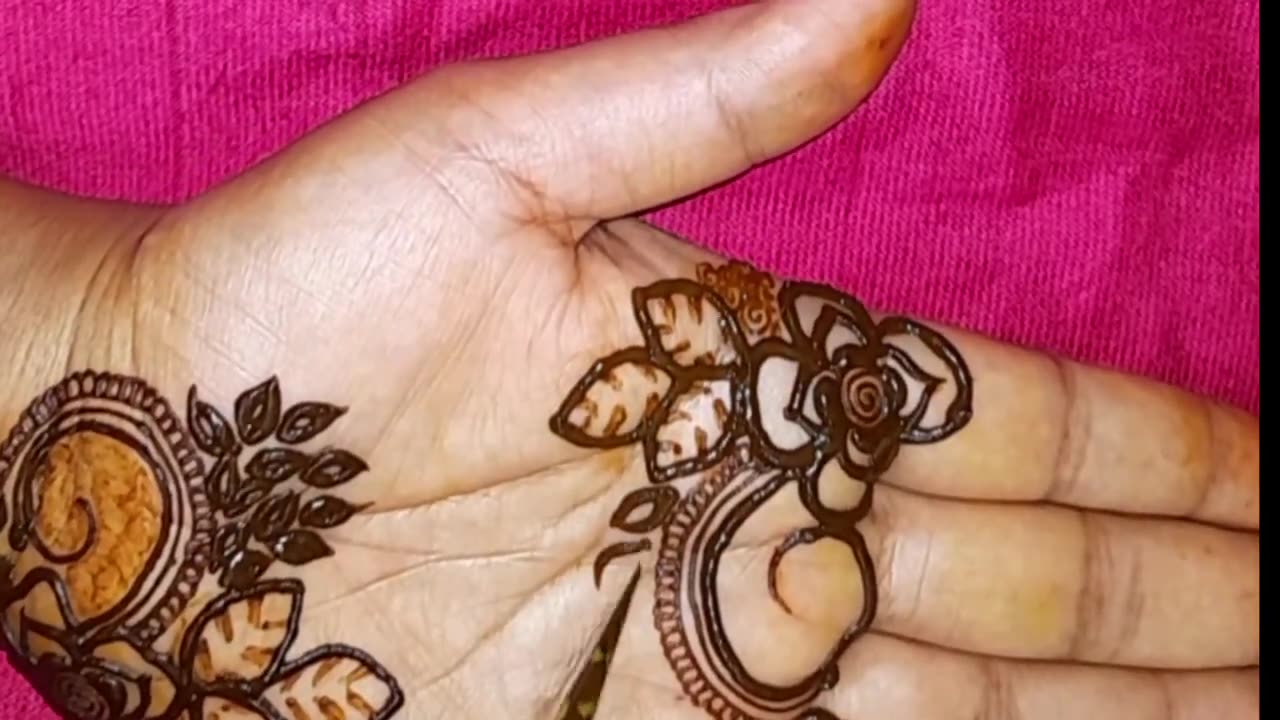 Front Hand mehndi designs simple and easy to make at home¦ 2024 Heena Design