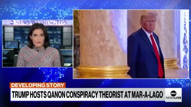 ▶ EXTRAIT-RQ + LIENS parus (11 déc 22) : Trump hosts event featuring QAnon