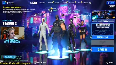 sith_surgeon - Family Friendly Fortnite Live Stream. Giveaway Stream.